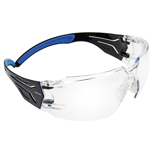 SAFETY GLASSES PROTEUS 4 CLEAR LENS SUPER FLEX ARMS